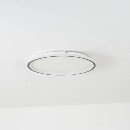 Moderne Ronde LED Plafondlamp van Metaal en Acryl voor Woonkamer