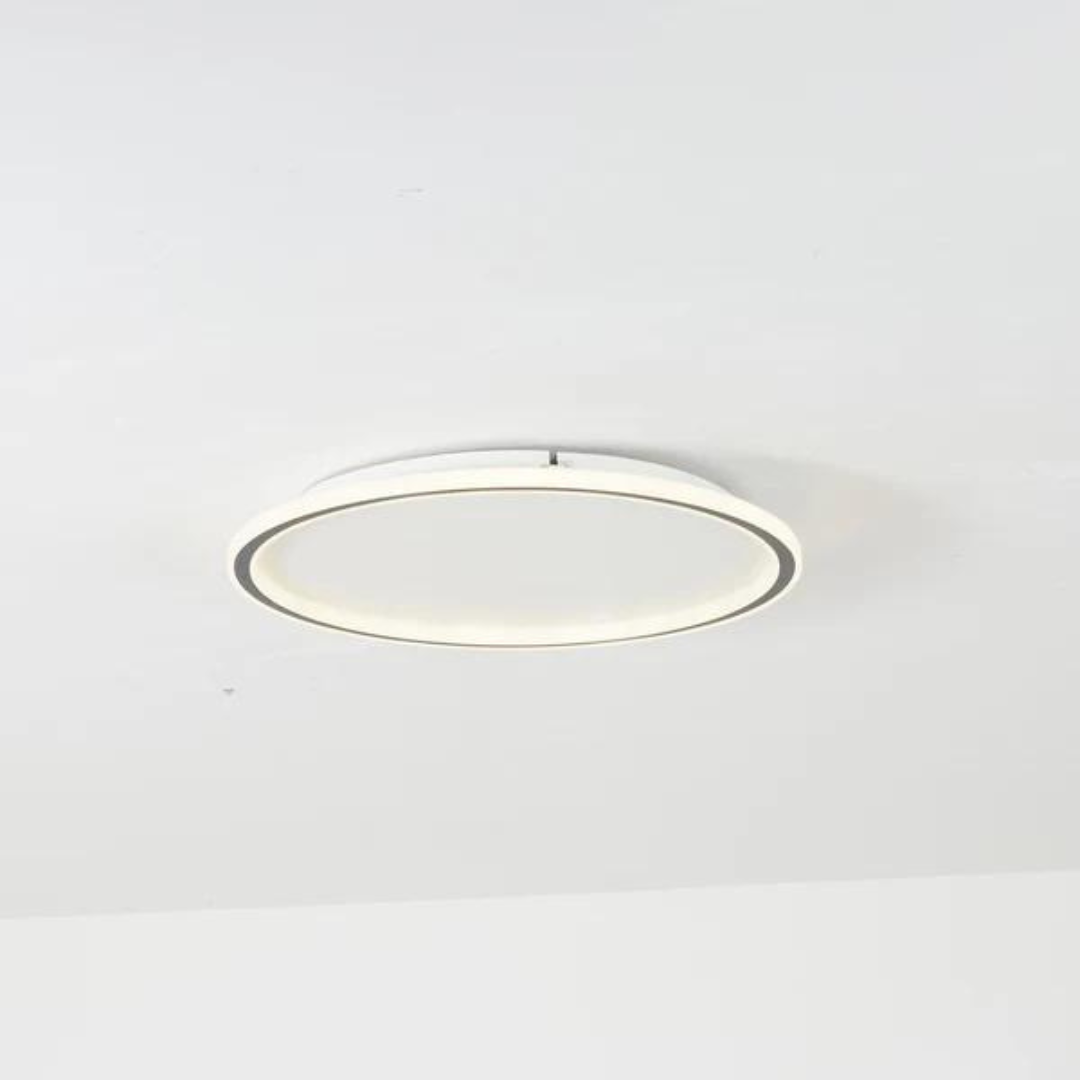 Moderne Ronde LED Plafondlamp van Metaal en Acryl voor Woonkamer