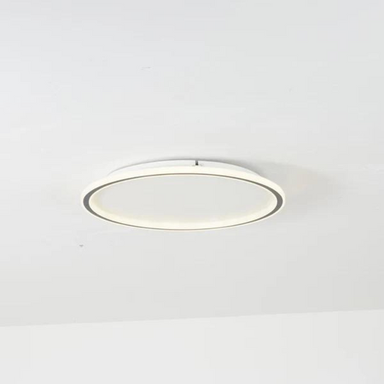 Moderne Ronde LED Plafondlamp van Metaal en Acryl voor Woonkamer