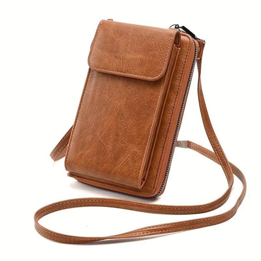 Retro Mini Crossbody Bag met Duurzaam Design en Verstelbare Band