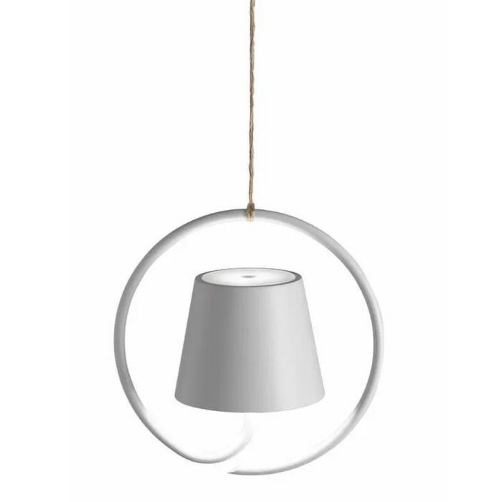 Oplaadbare LED hanglamp met minimalistisch design voor binnen en buiten