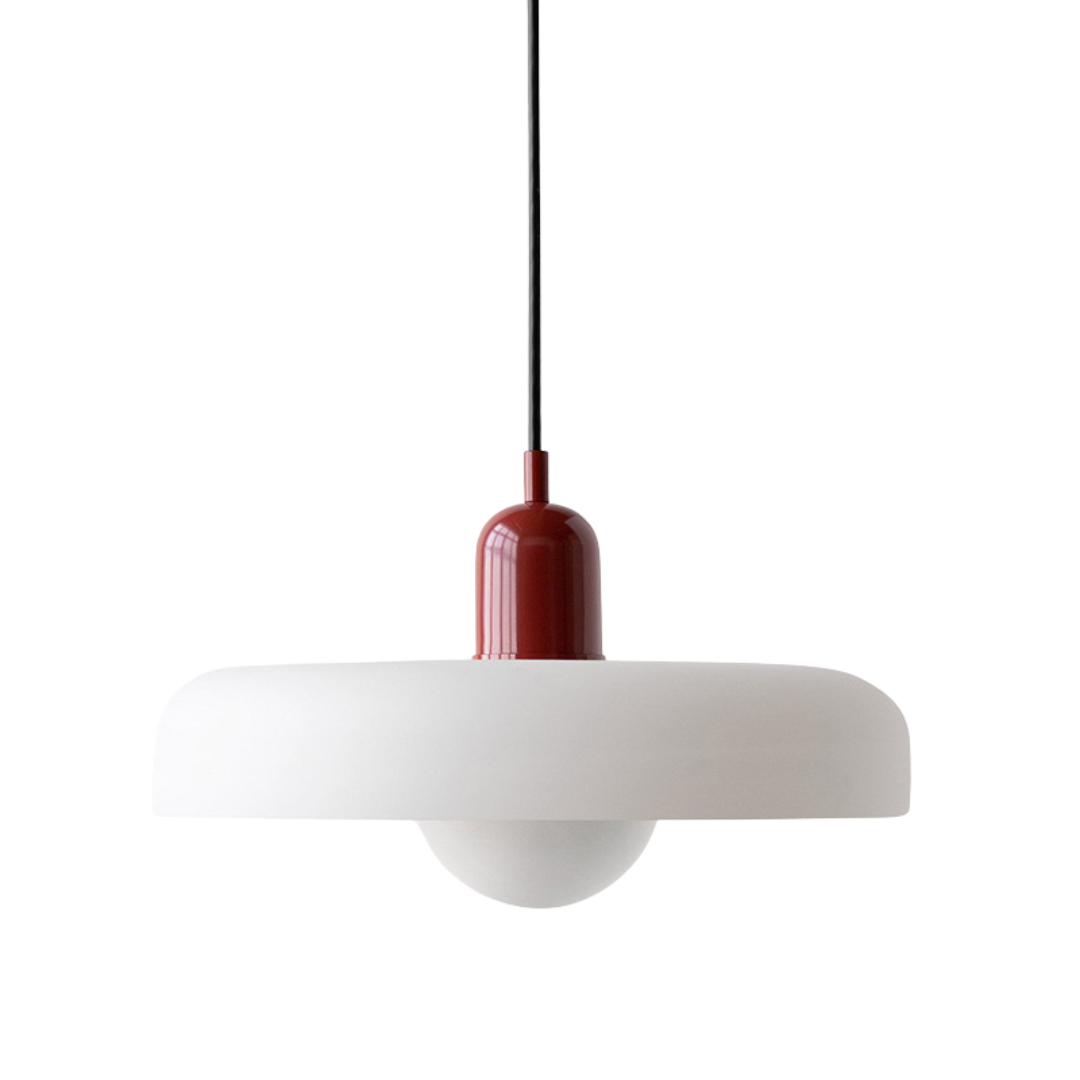 Voss' - Bauhaus Hanglamp - Gekleurd glas en modern design