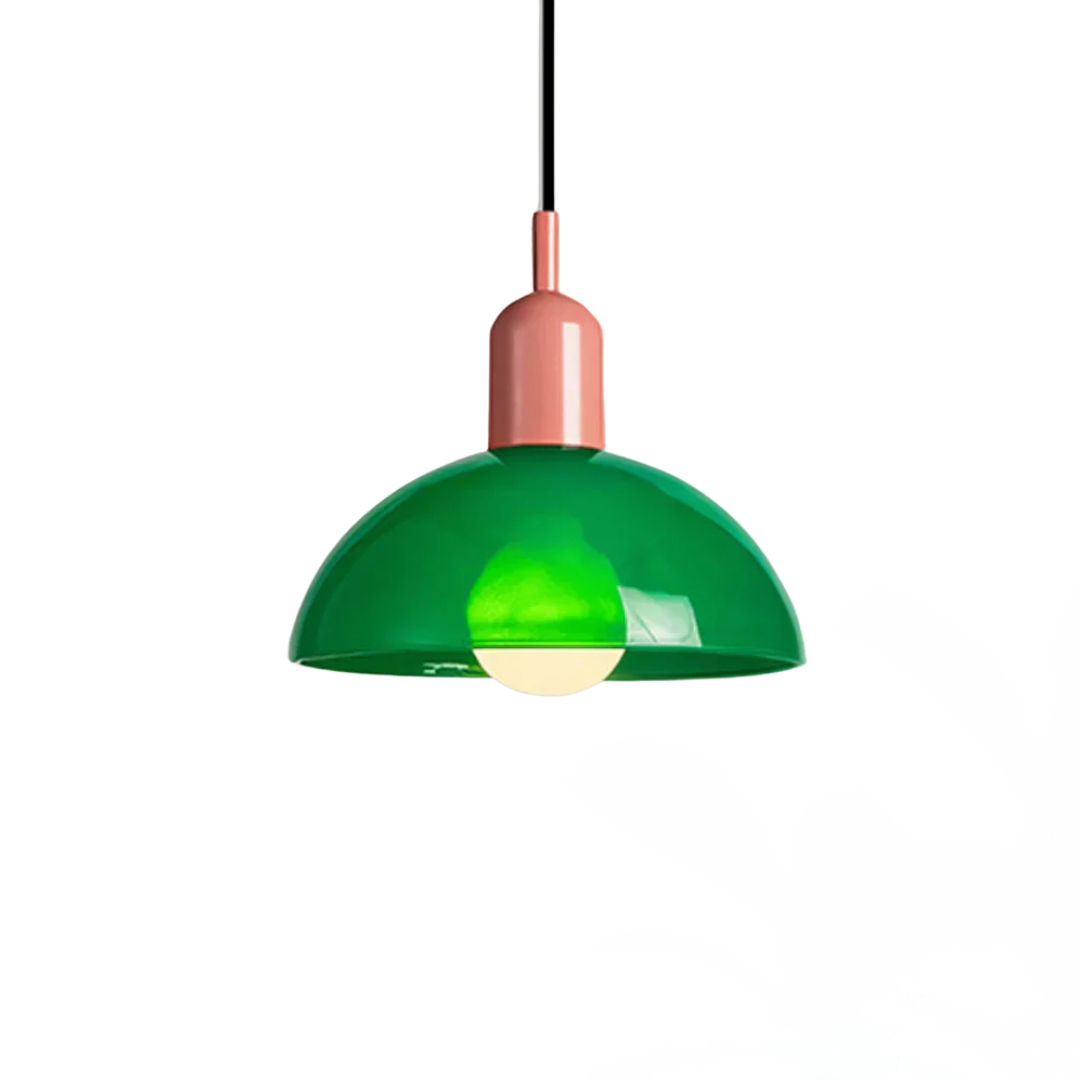 Stijlvolle Glazen Hanglamp met Levendig Design - Elegant en Tijdloos