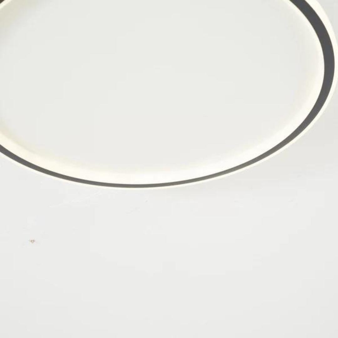 Moderne Ronde LED Plafondlamp van Metaal en Acryl voor Woonkamer