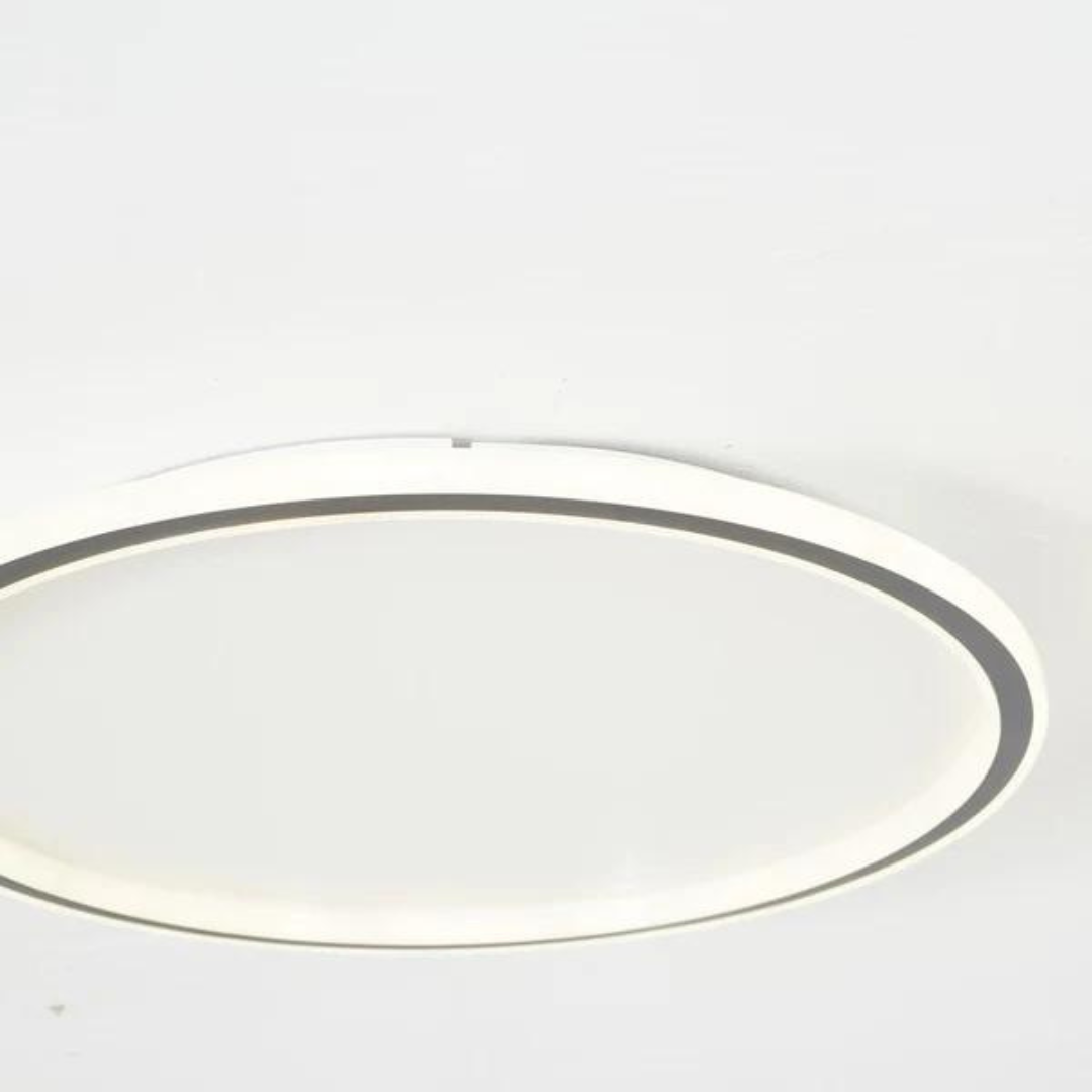 Moderne Ronde LED Plafondlamp van Metaal en Acryl voor Woonkamer