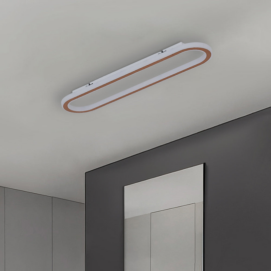 Minimalistische Elliptische LED Plafondlamp – Stijlvol en Dimbaar Ontwerp voor Woon- en Slaapkamer