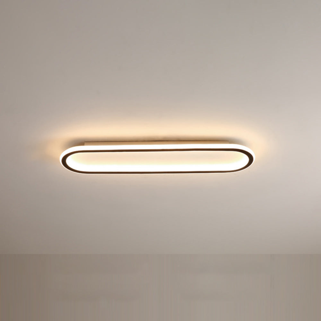 Minimalistische Elliptische LED Plafondlamp – Stijlvol en Dimbaar Ontwerp voor Woon- en Slaapkamer