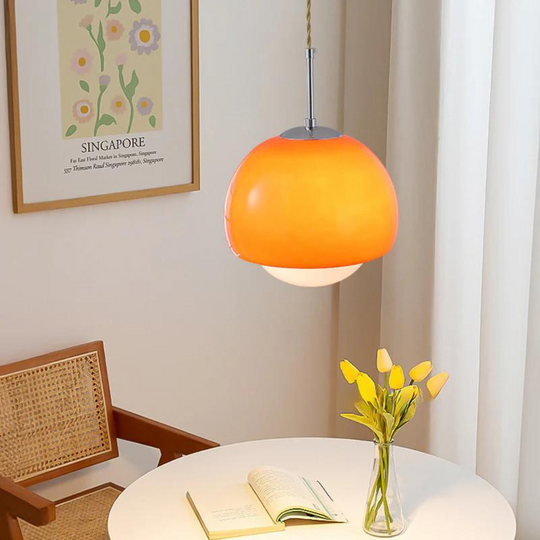 Glazen hanglamp met modern design - Scandinavische stijl, artistieke flair