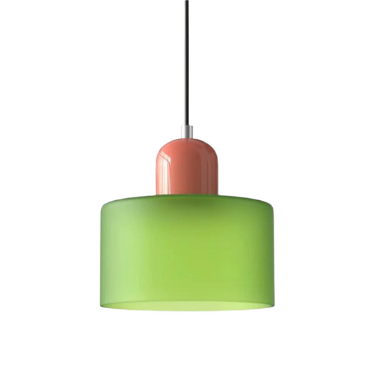 Moderne cilinder glazen hanglamp met orb-ontwerp