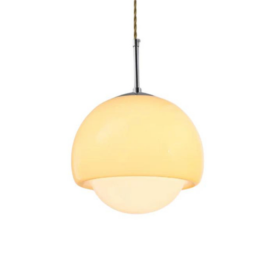 Glazen hanglamp met modern design - Scandinavische stijl, artistieke flair