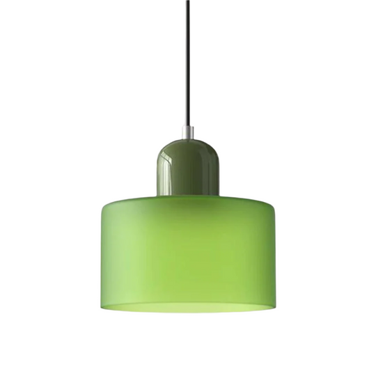 Moderne cilinder glazen hanglamp met orb-ontwerp