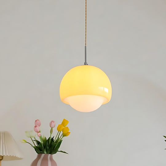 Glazen hanglamp met modern design - Scandinavische stijl, artistieke flair