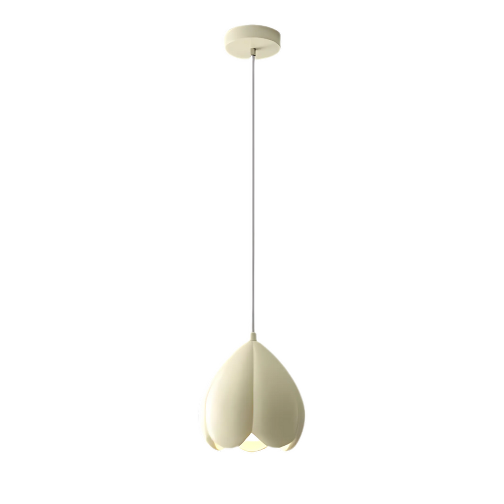 Hanglamp in Franse stijl - Crèmekleurig glas met rustieke charme