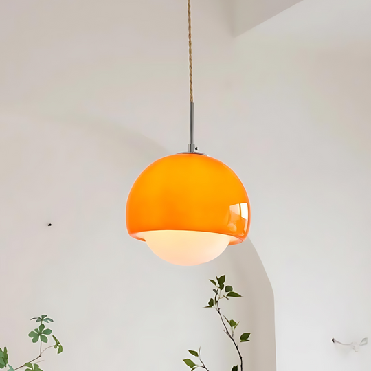 Glazen hanglamp met modern design - Scandinavische stijl, artistieke flair