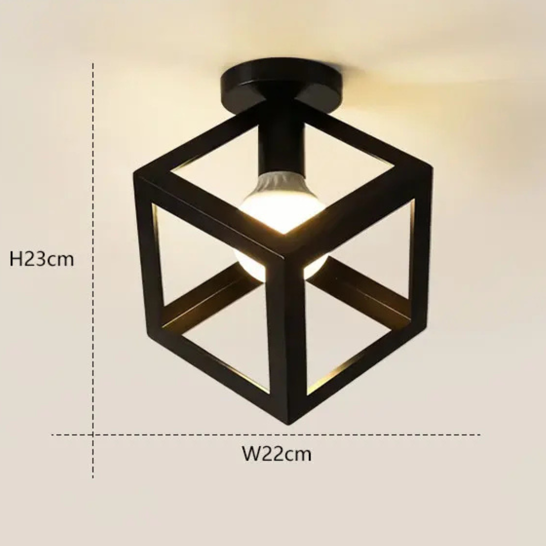 Retro Plafondlamp - Vintage Design met E27 Fitting