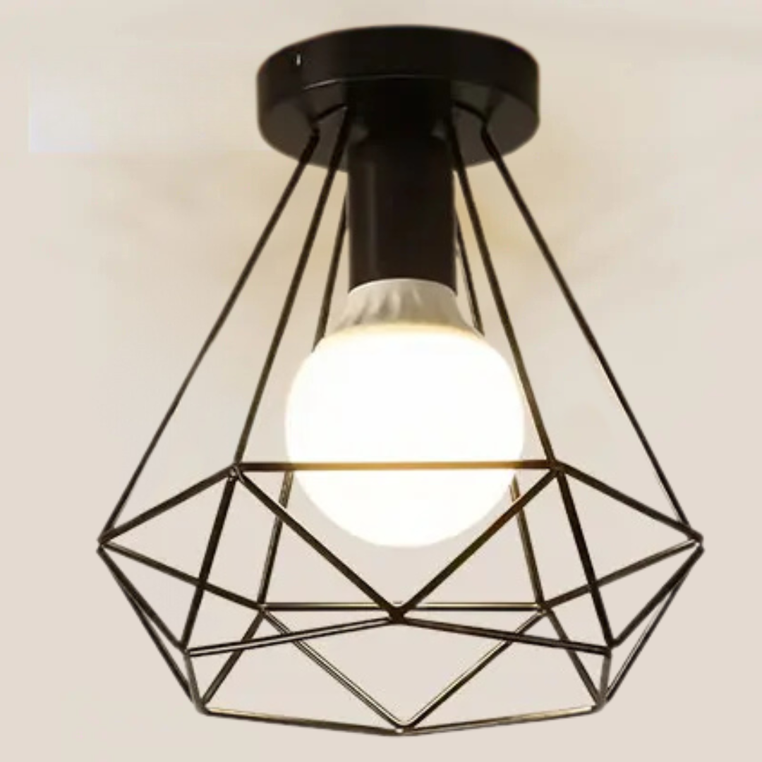 Retro Plafondlamp - Vintage Design met E27 Fitting