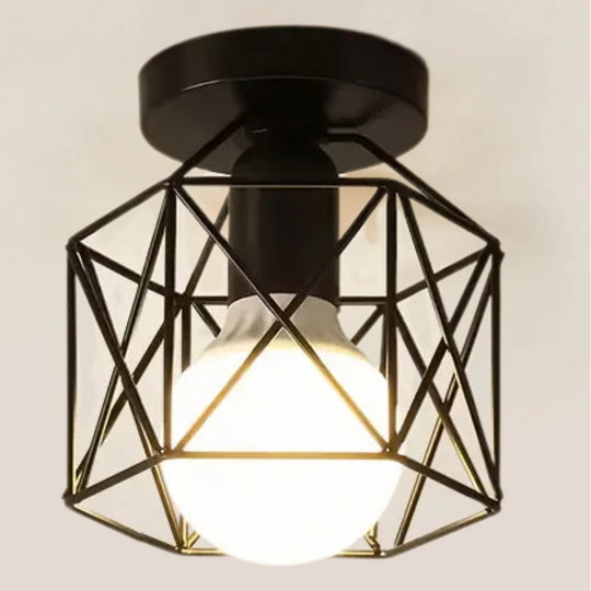 Retro Plafondlamp - Vintage Design met E27 Fitting