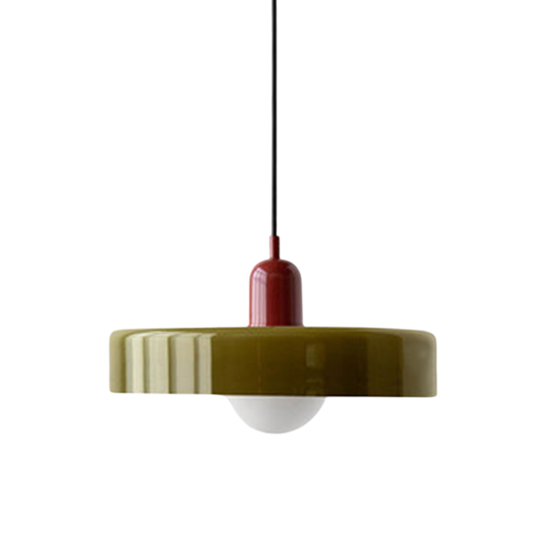 Voss' - Bauhaus Hanglamp - Gekleurd glas en modern design