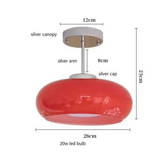 Glaslicht LED-hanglamp - Modern design met duurzame glazen kap