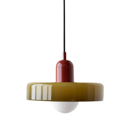 Voss' - Bauhaus Hanglamp - Gekleurd glas en modern design