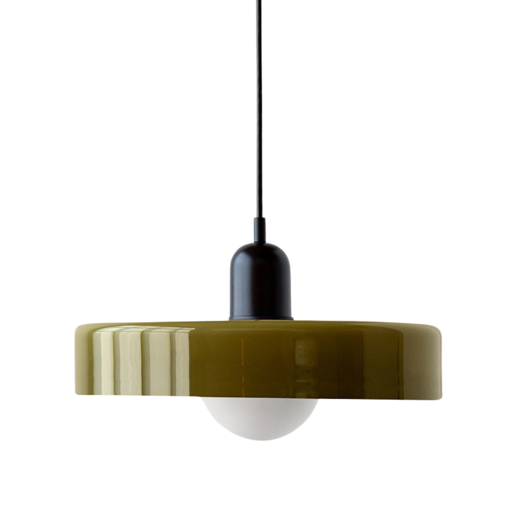 Voss' - Bauhaus Hanglamp - Gekleurd glas en modern design