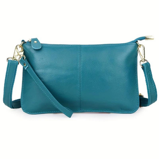 Luxe Leren Crossbody Tas met Compacte en Elegante Vormgeving