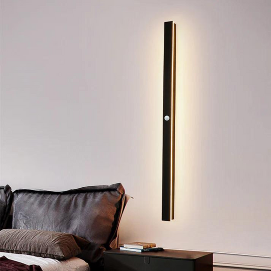 Zwarte LED Wandlamp voor Tuin en Hal met Modern Design