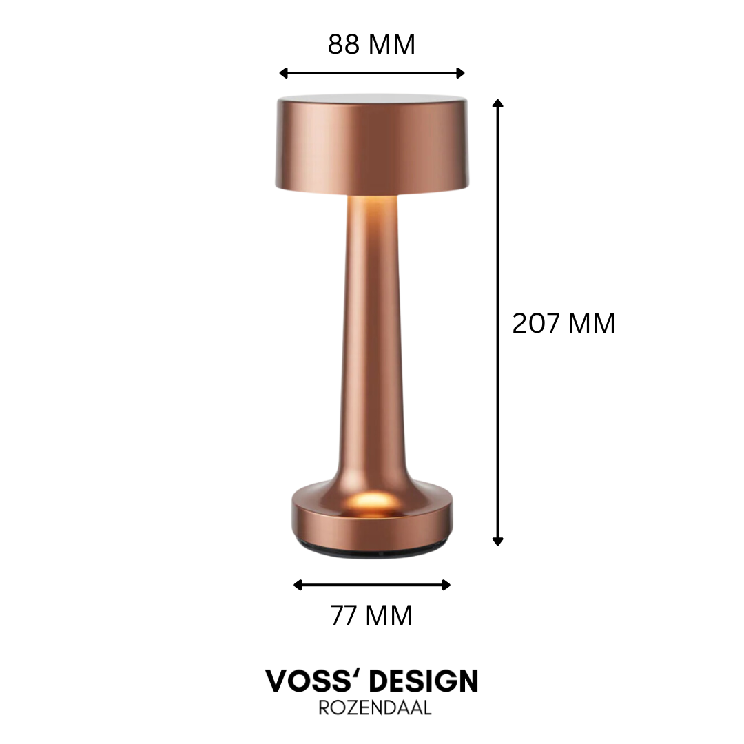 Voss' - Moderne tafellamp met dimbare LED en luxe afwerking