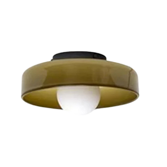 Moderne ronde plafondlamp met slank design en praktische functies