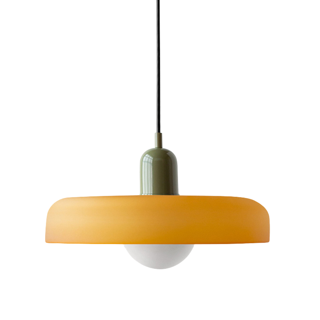 Voss' - Bauhaus Hanglamp - Gekleurd glas en modern design