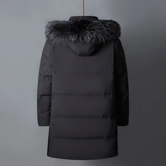 Heren Parka Winterjas – Luxe Bont Capuchon en Weerbestendige Ritsen