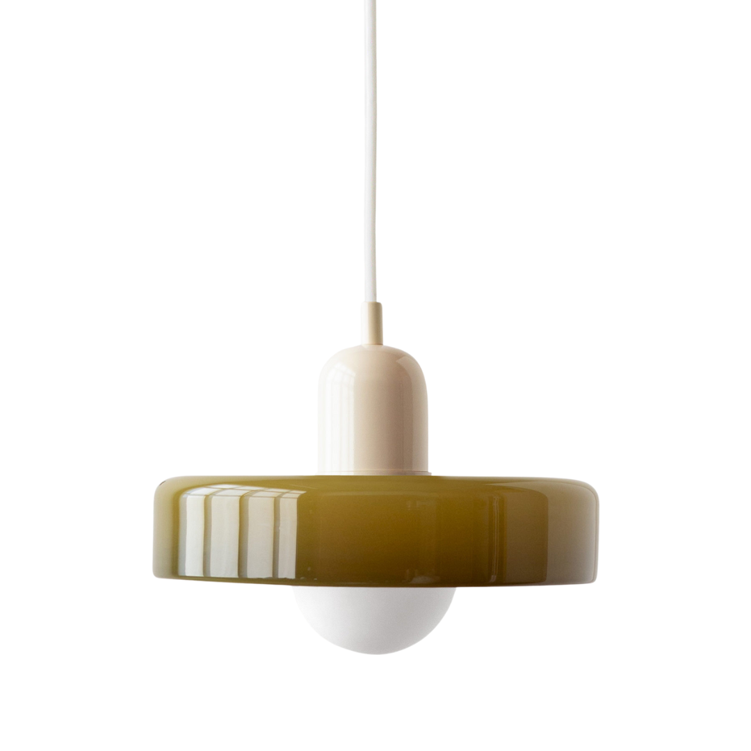 Voss' - Bauhaus Hanglamp - Gekleurd glas en modern design