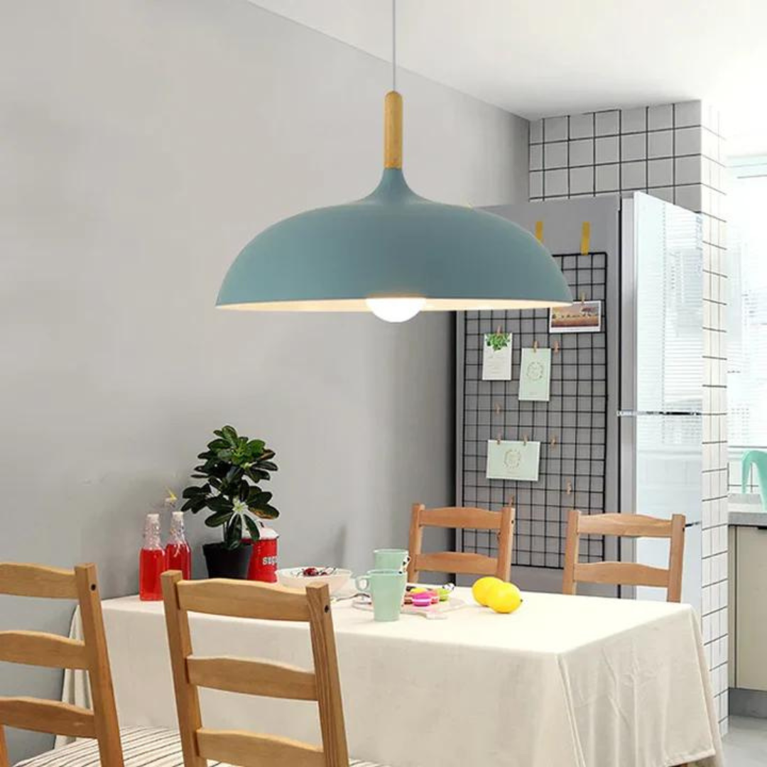 Scandinavische plafondlamp van eikenhout - Modern en Energiezuinig