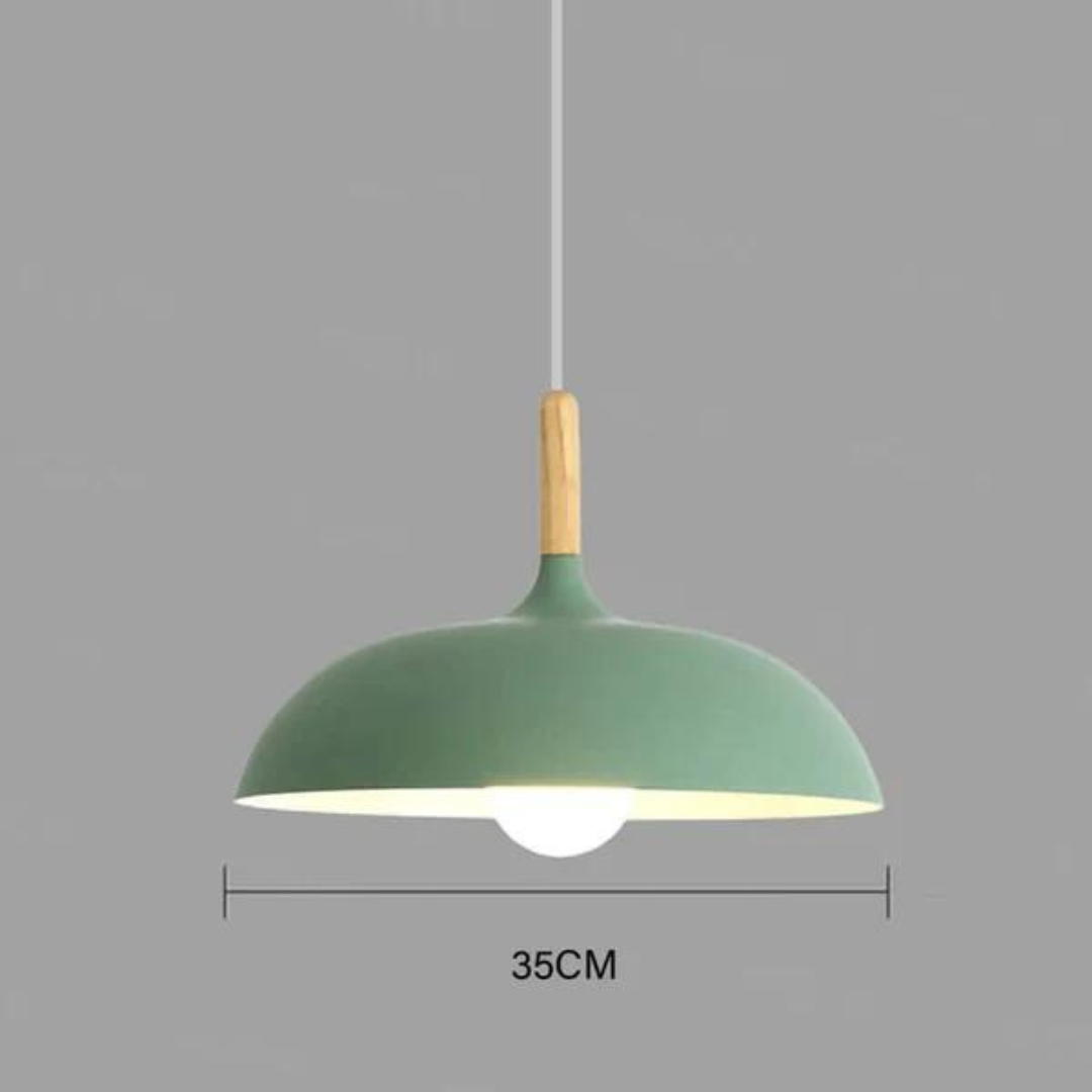 Scandinavische plafondlamp van eikenhout - Modern en Energiezuinig