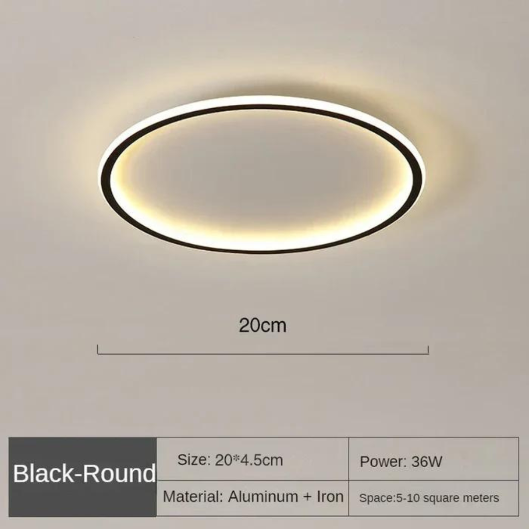 Ronde LED plafondlamp met Scandinavisch design en gelijkmatige verlichting