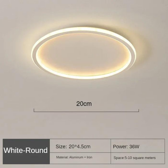 Ronde LED plafondlamp met Scandinavisch design en gelijkmatige verlichting