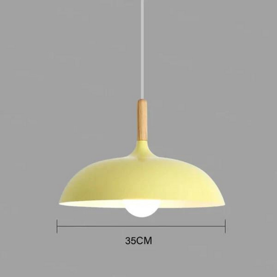 Scandinavische plafondlamp van eikenhout - Modern en Energiezuinig