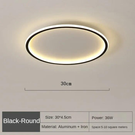 Ronde LED plafondlamp met Scandinavisch design en gelijkmatige verlichting