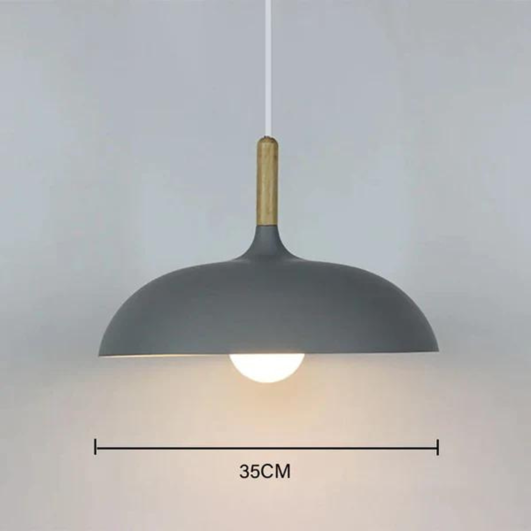 Scandinavische plafondlamp van eikenhout - Modern en Energiezuinig