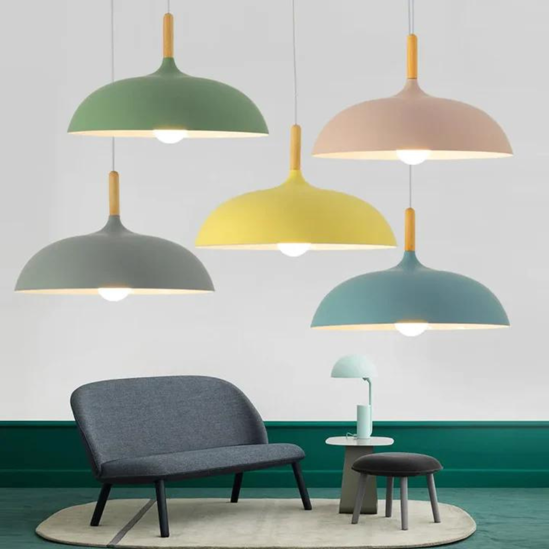 Scandinavische plafondlamp van eikenhout - Modern en Energiezuinig