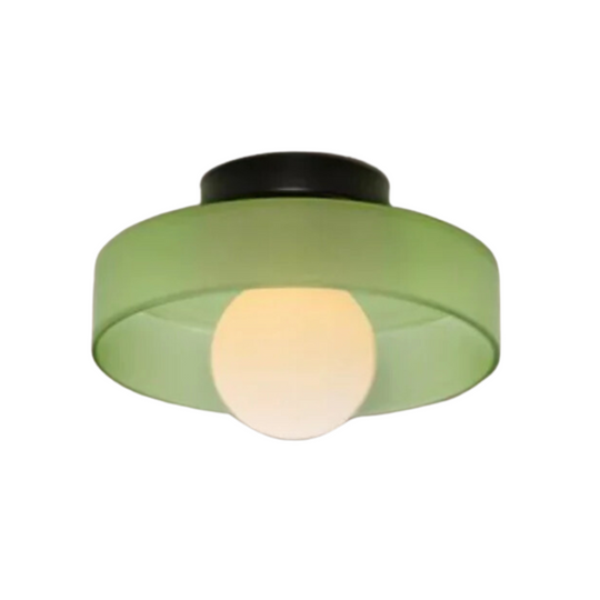 Moderne ronde plafondlamp met slank design en praktische functies