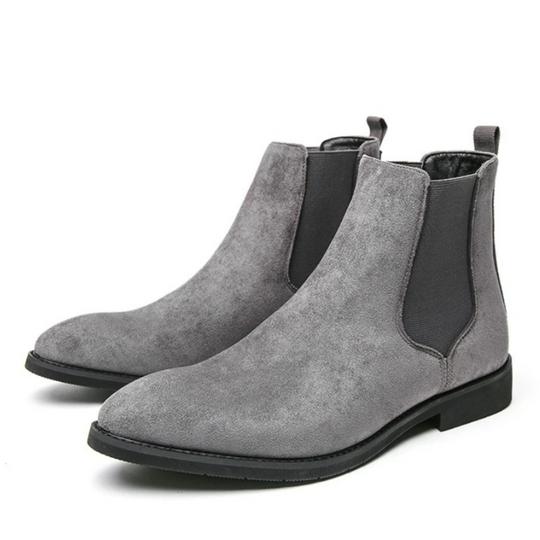 Hoogwaardige Suède Chelsea Boots voor Heren – Stijlvol met Elastische Inzet