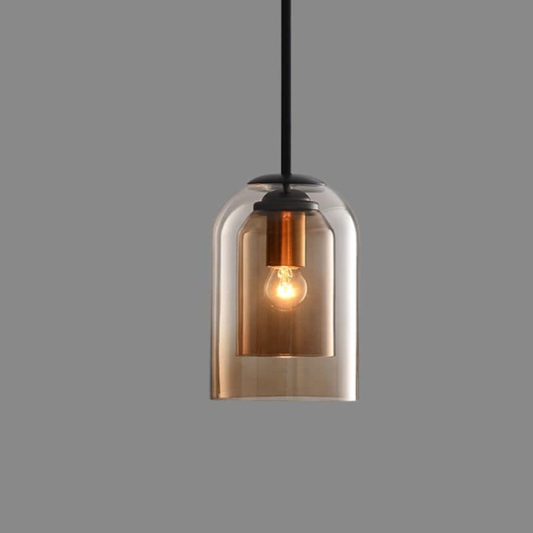 Moderne Hanglampen van Dubbel Glas voor Woonkamer