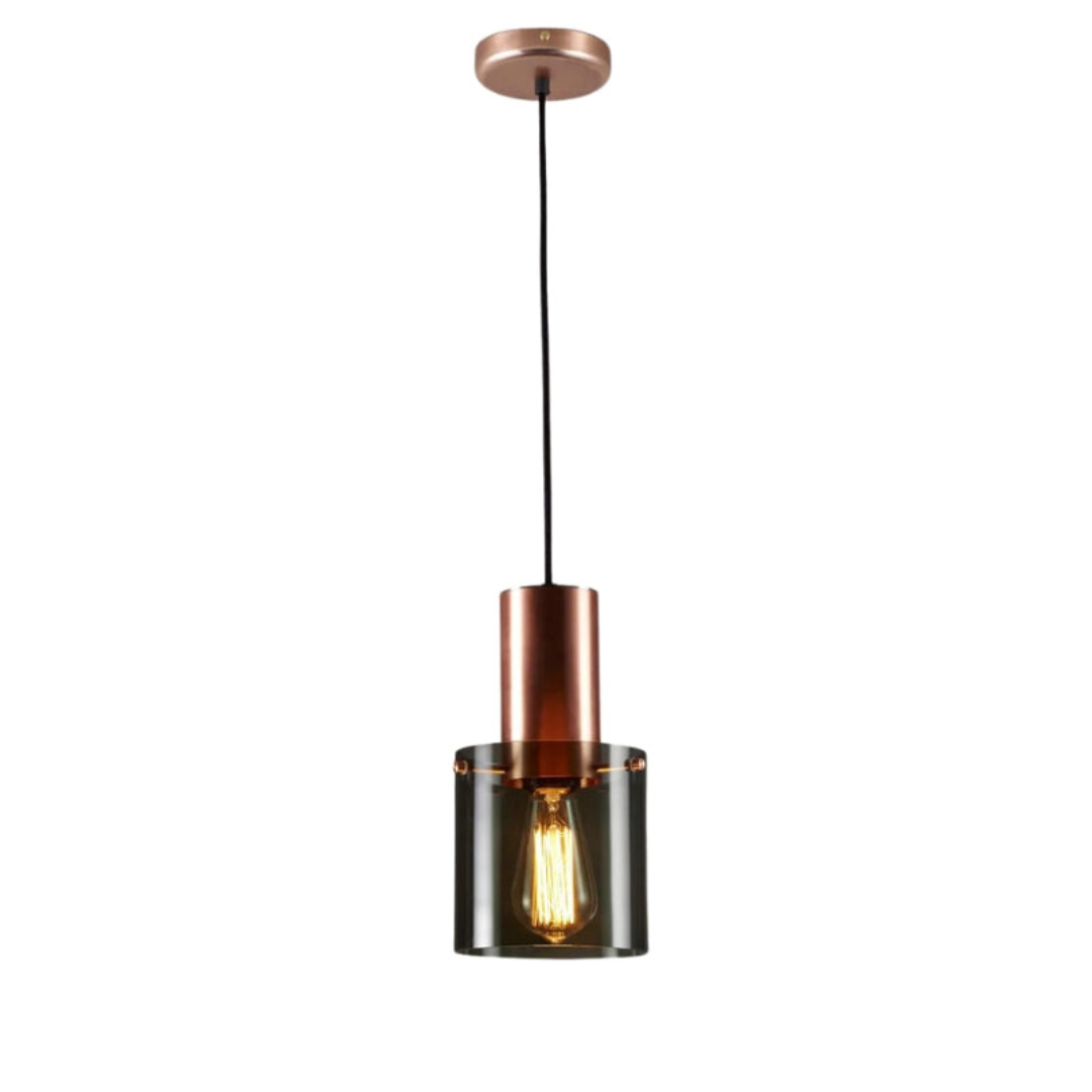 Art Deco Messing Hanglampen met Glas