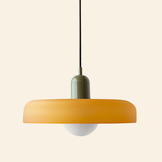 Voss' - Bauhaus hanglamp met gekleurd glas en modern design