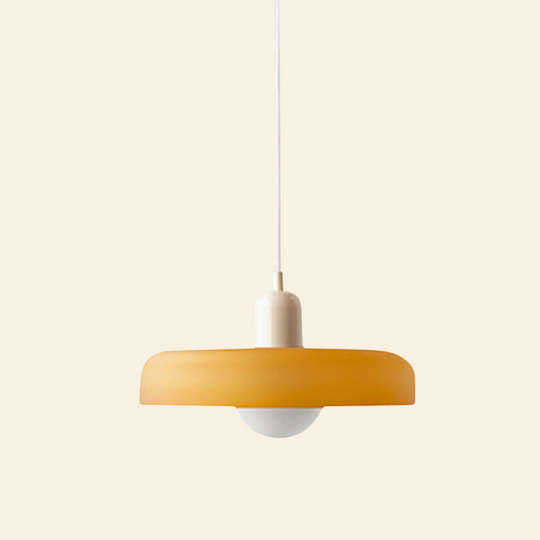 Voss' - Bauhaus hanglamp met gekleurd glas en modern design