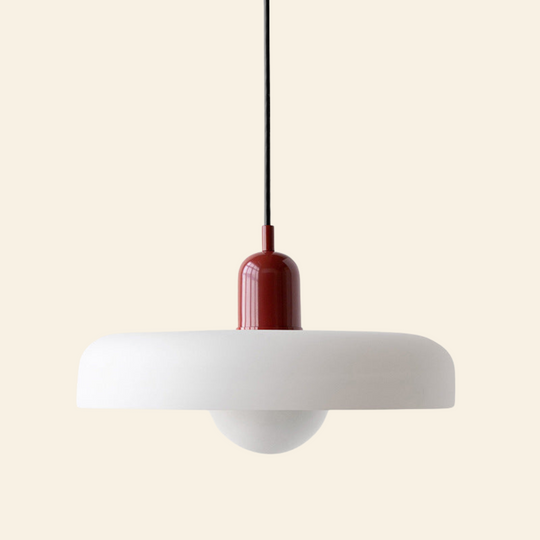 Voss' - Bauhaus hanglamp met gekleurd glas en modern design