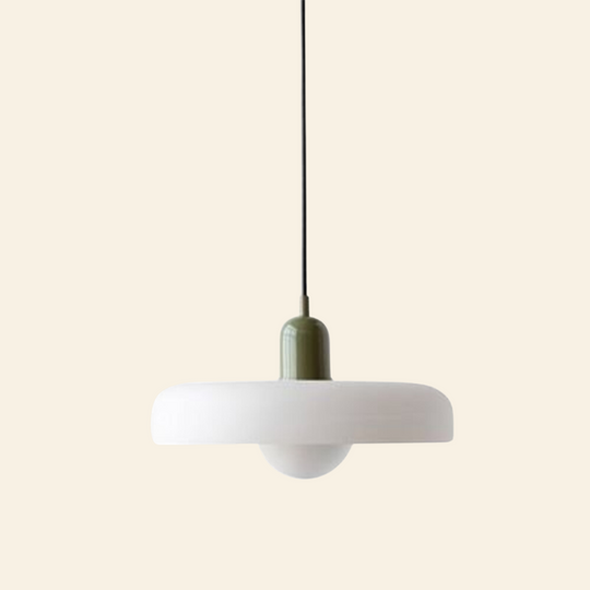 Voss' - Bauhaus hanglamp met gekleurd glas en modern design