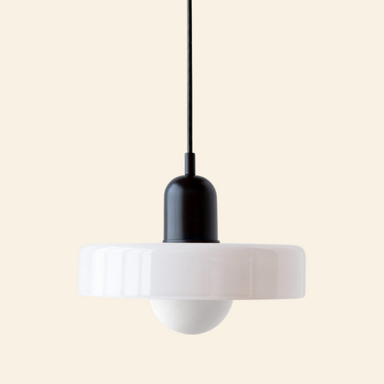 Voss' - Bauhaus hanglamp met gekleurd glas en modern design