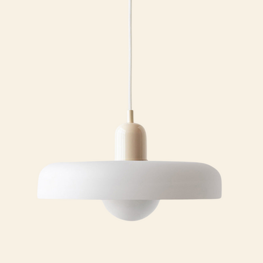 Voss' - Bauhaus hanglamp met gekleurd glas en modern design